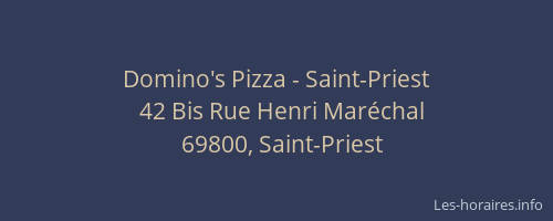 Domino's Pizza - Saint-Priest