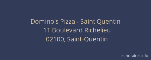 Domino's Pizza - Saint Quentin
