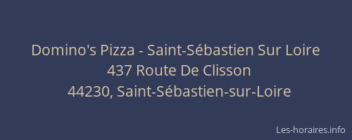 Domino's Pizza - Saint-Sébastien Sur Loire