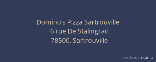 Domino's Pizza Sartrouville