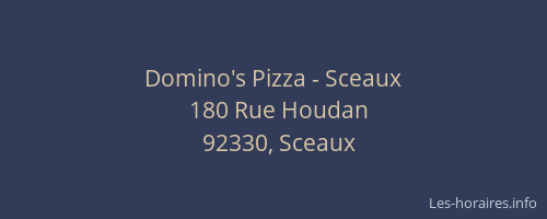 Domino's Pizza - Sceaux
