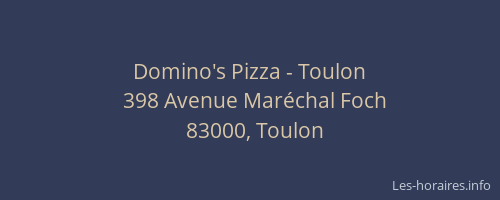 Domino's Pizza - Toulon