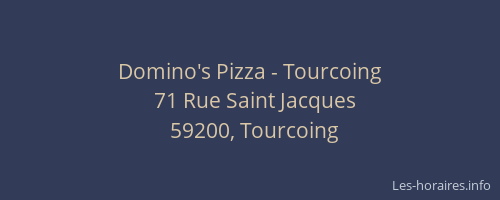 Domino's Pizza - Tourcoing