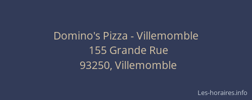 Domino's Pizza - Villemomble