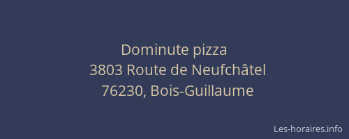 Dominute pizza