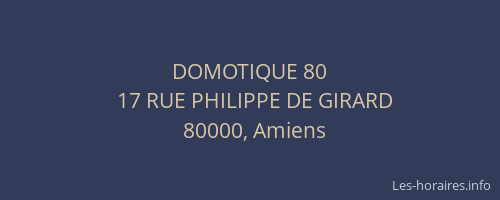 DOMOTIQUE 80