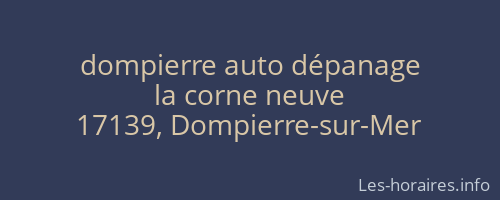 dompierre auto dépanage