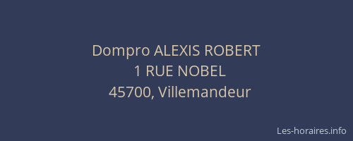 Dompro ALEXIS ROBERT