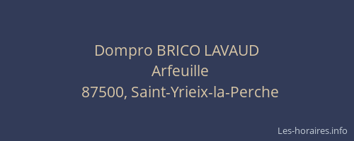 Dompro BRICO LAVAUD