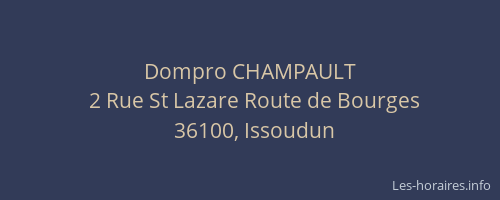 Dompro CHAMPAULT