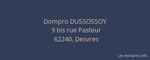 Dompro DUSSOSSOY