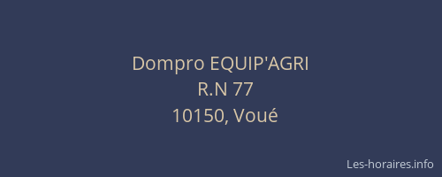 Dompro EQUIP'AGRI