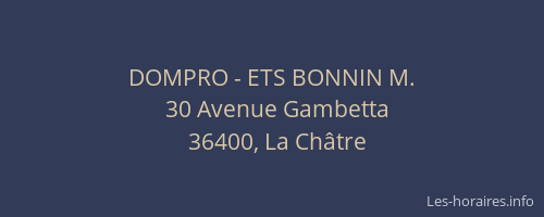 DOMPRO - ETS BONNIN M.