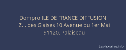 Dompro ILE DE FRANCE DIFFUSION