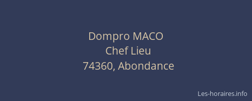 Dompro MACO
