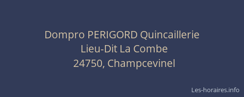 Dompro PERIGORD Quincaillerie
