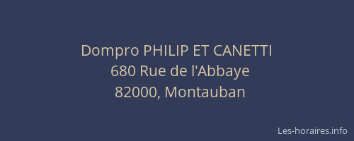 Dompro PHILIP ET CANETTI