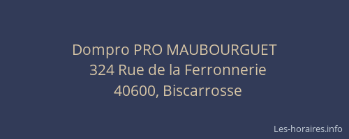 Dompro PRO MAUBOURGUET