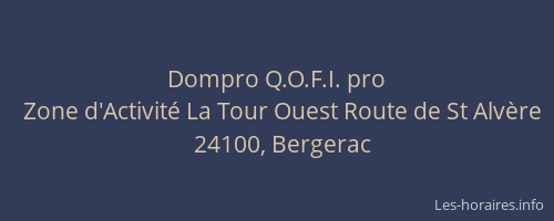 Dompro Q.O.F.I. pro