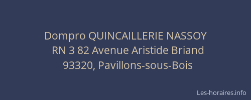 Dompro QUINCAILLERIE NASSOY