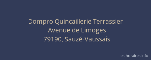 Dompro Quincaillerie Terrassier