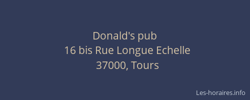 Donald's pub
