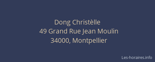 Dong Christèlle