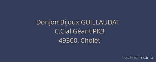 Donjon Bijoux GUILLAUDAT