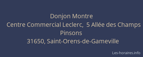 Donjon Montre