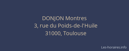 DONJON Montres