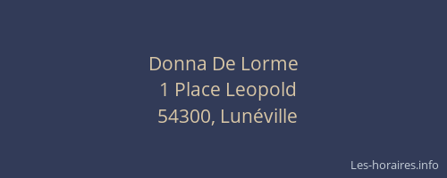 Donna De Lorme
