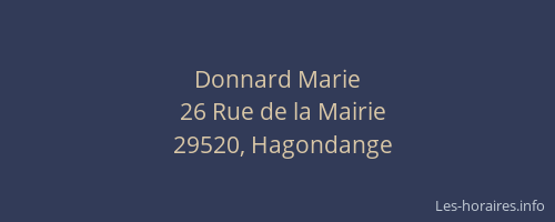 Donnard Marie