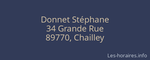 Donnet St&eacute;phane