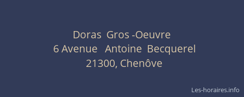 Doras  Gros -Oeuvre