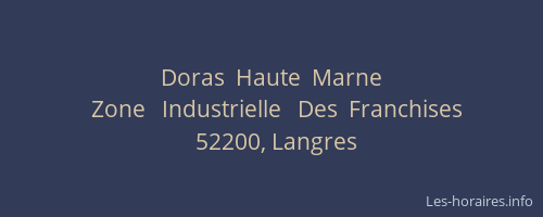 Doras  Haute  Marne