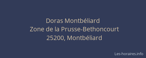 Doras Montbéliard