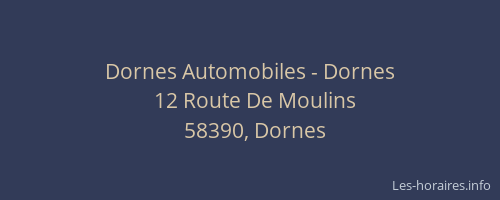 Dornes Automobiles - Dornes