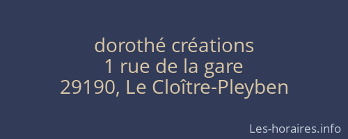 dorothé créations