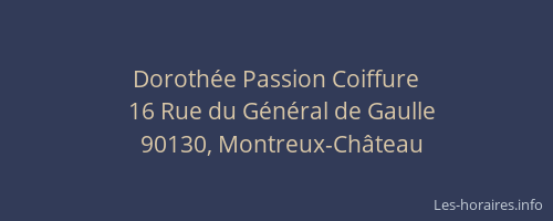 Doroth&eacute;e Passion Coiffure