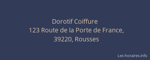 Dorotif Coiffure