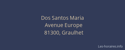 Dos Santos Maria