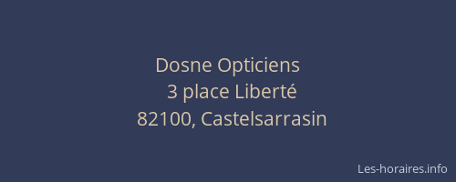 Dosne Opticiens