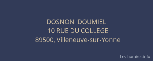DOSNON  DOUMIEL