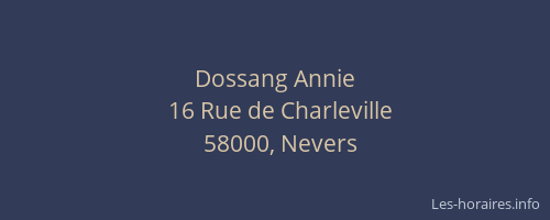 Dossang Annie