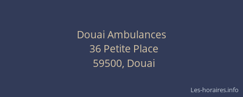 Douai Ambulances