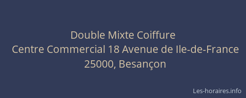 Double Mixte Coiffure