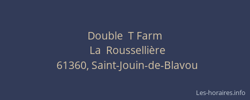 Double  T Farm