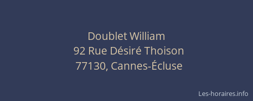 Doublet William