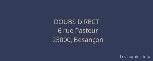 DOUBS DIRECT