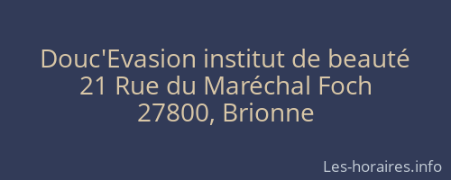 Douc'Evasion institut de beauté